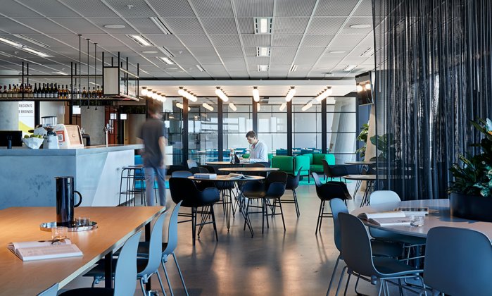 Coca-Cola Amatil bar and breakout Unispace, Coca-Cola Amatil, Driven X Design, interior design, workplace design,